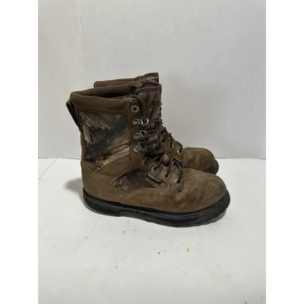 Cabela's Mens 7.5 EE Camo‎ Gore-Tex Waterproof boots 81-3741 cabelas camouflage